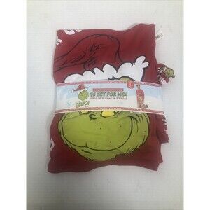 The GRINCH Dr. Seuss Christmas Mens PJ Set Size Large (42-44) Long Sleeve NIP
